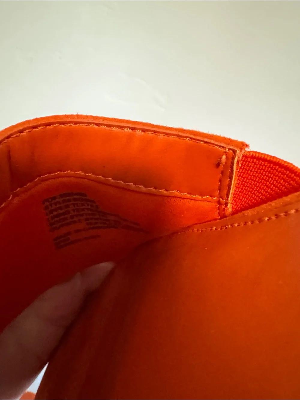 J. Crew orange suede flats